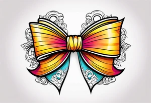 Lacy bow tattoo idea