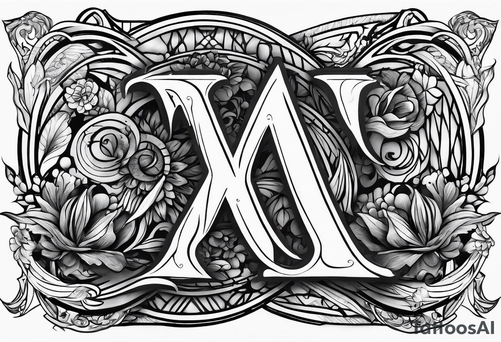 the letters A W R tattoo idea
