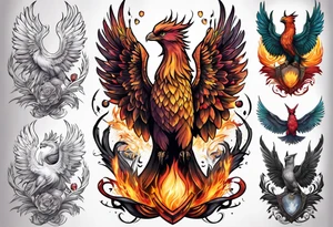 HARRY POTTER PHEONIX WORLD BASED SLEEVE tattoo idea
