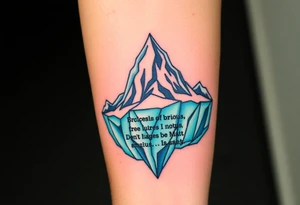 Iceberg, invictus poem, family tattoo idea