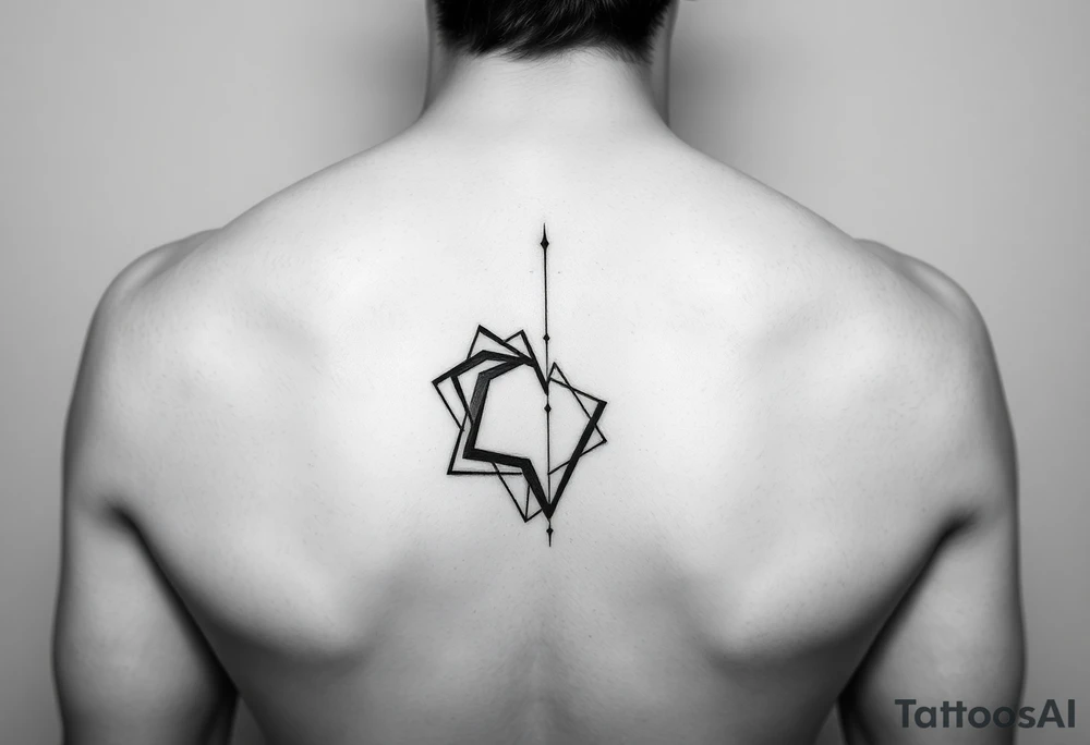 Simple abstract feminine tattoo tattoo idea