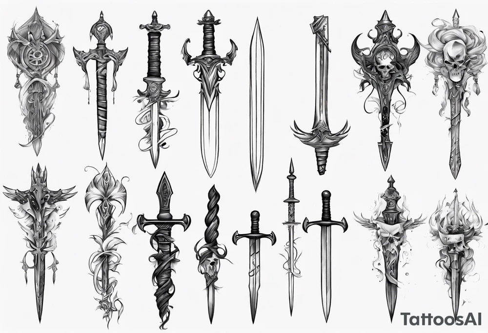 13 and sword tattoo idea