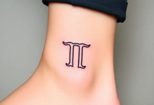 Drippy gemini sign tattoo idea