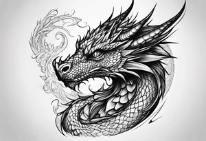 Small dragon tattoo idea
