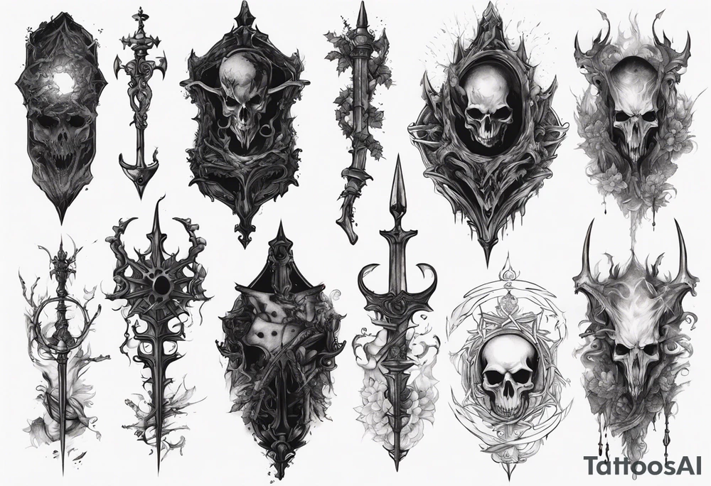 bloodborne 
arm sleeve tattoo idea