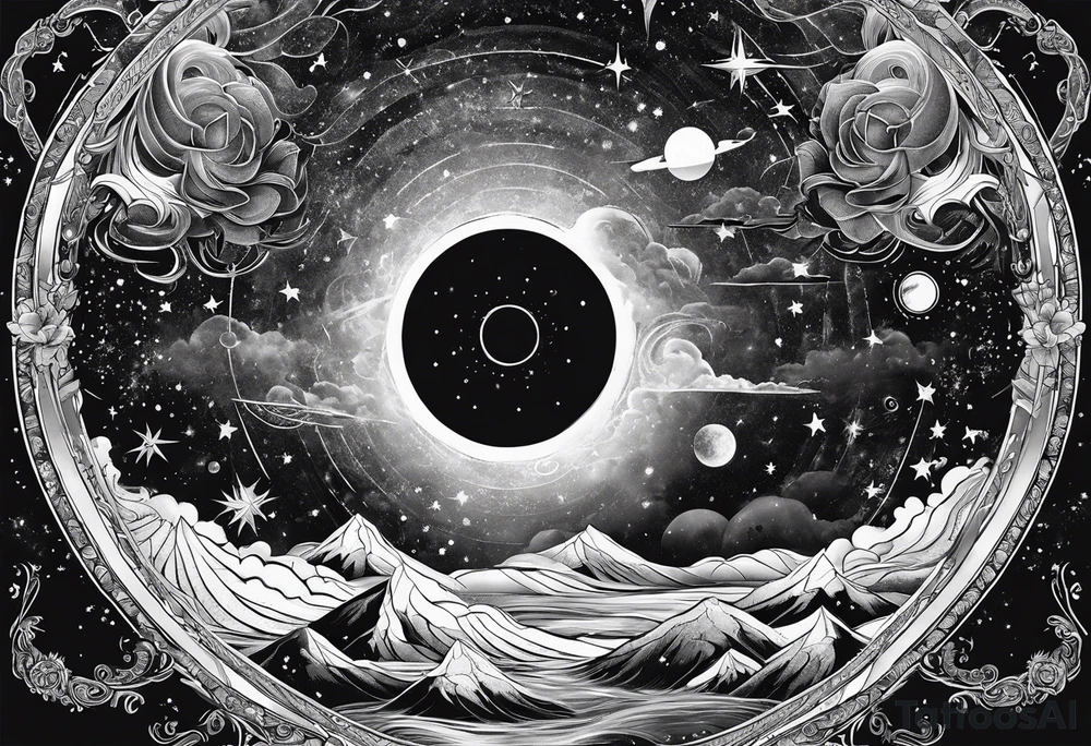 Astronomy tattoo idea