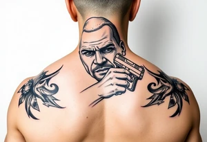 Biden with gun to head tattoo idea