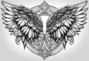Angel wings tattoo idea