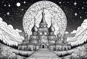 Starry Sky Fantasy tattoo idea
