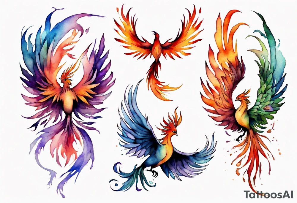 Phoenix tattoo idea
