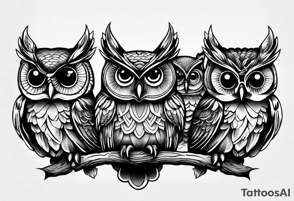 Owls
Hear no evil, see no evil, speak no evil tattoo idea Owls
Hear no evil, see no evil, speak no evil tattoo idea