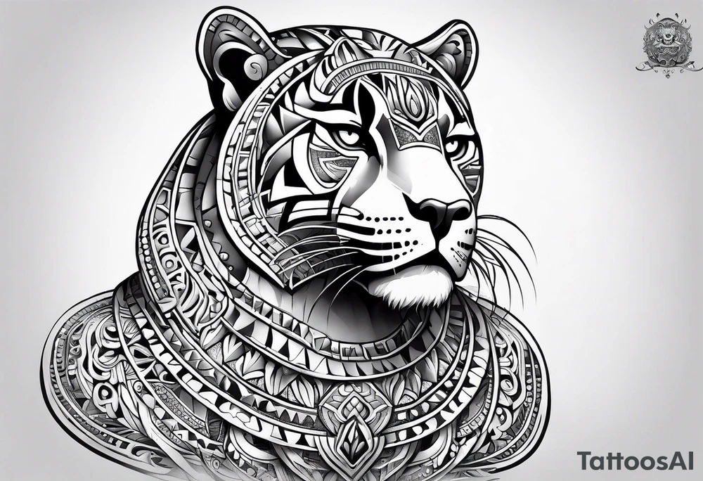 aztec jaguar tattoo idea