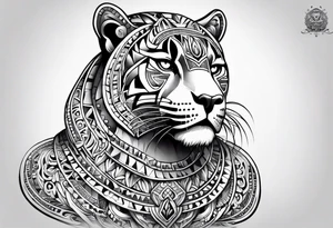 aztec jaguar tattoo idea