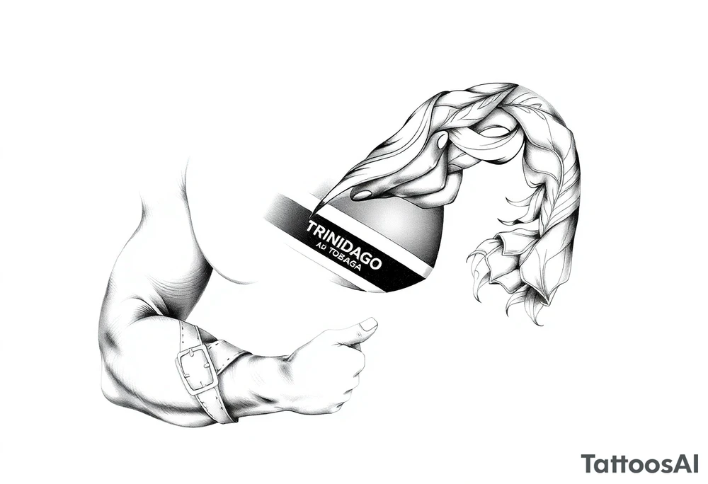 Trinidad and Tobago theme tattoo idea