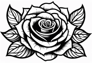 Create a hand tattoo design of a rose with the year 1990 on it. tattoo idea