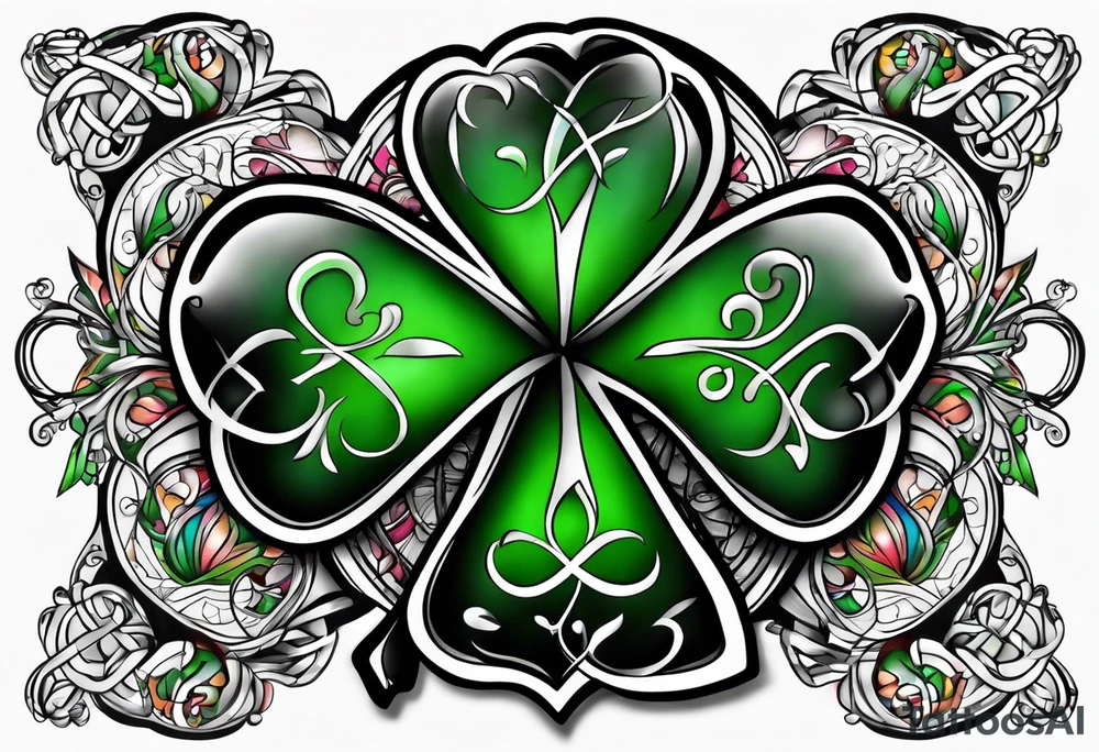 Shamrock Ireland travel love tattoo idea