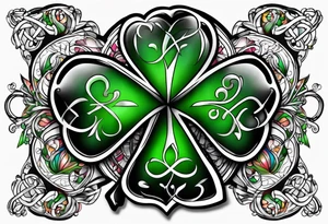 Shamrock Ireland travel love tattoo idea