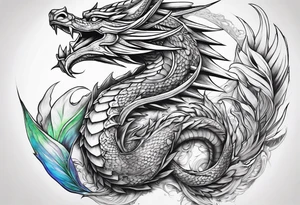 Yugioh rainbow dragon tattoo idea