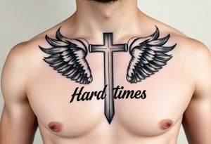 powerful Christian overcoming hard times tattoo idea