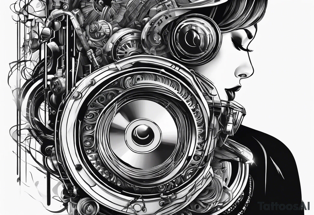 daft punkt making musik tattoo idea
