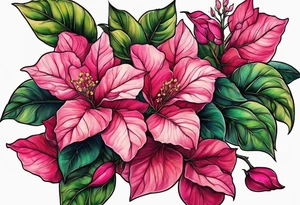 Bougainvillea tattoo idea