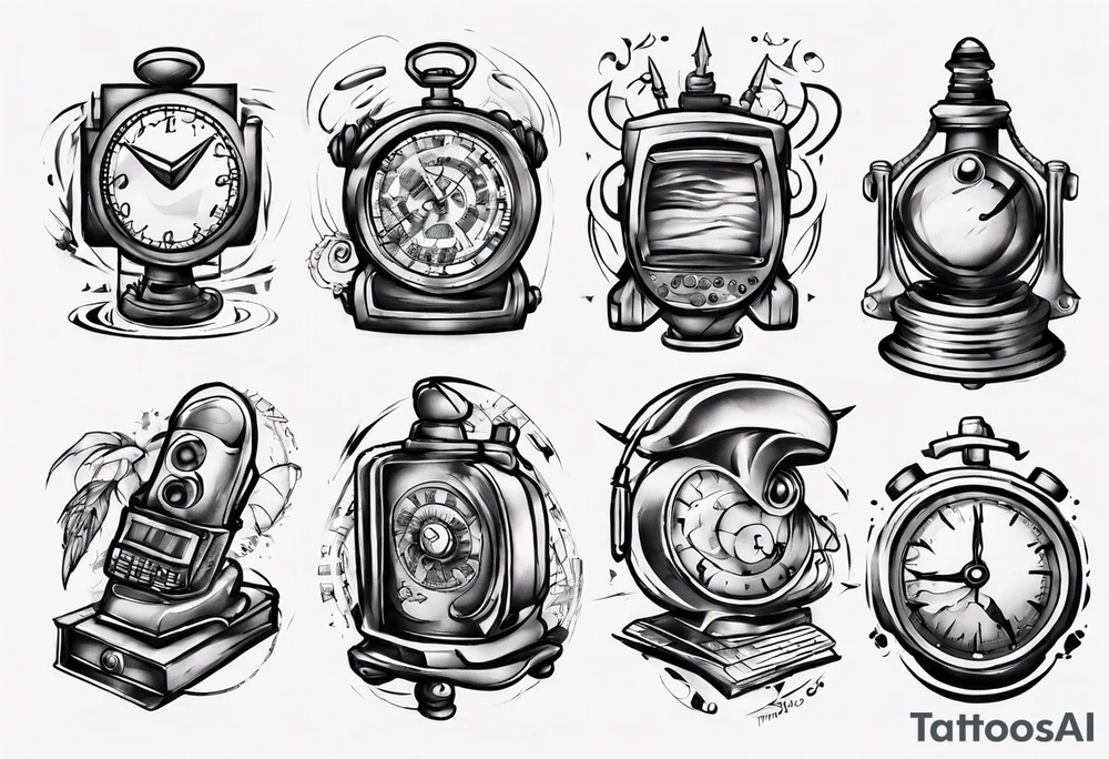 Computer time tattoo idea