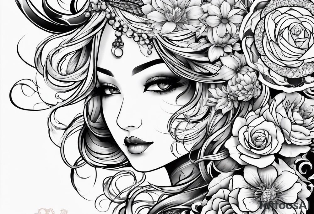 background design tattoo idea