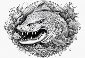 Sea mythical creatures tattoo idea