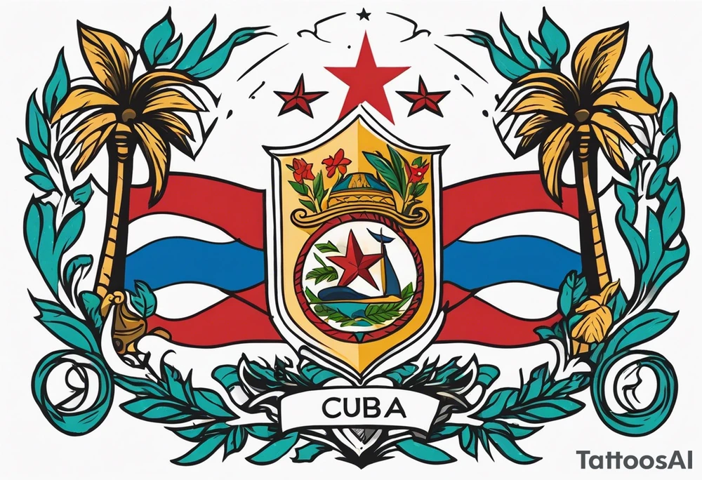 coat of arms of cuba tattoo idea