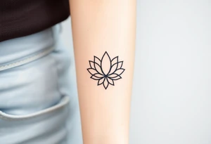 Lotus and Leo symbol tattoo idea