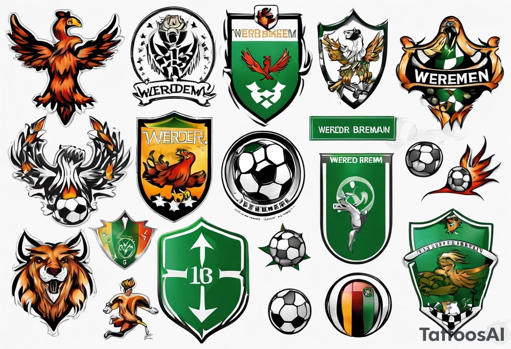 werder bremen fußball, tattoo idea