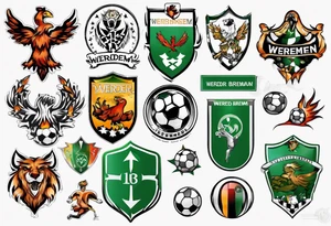 werder bremen fußball, tattoo idea