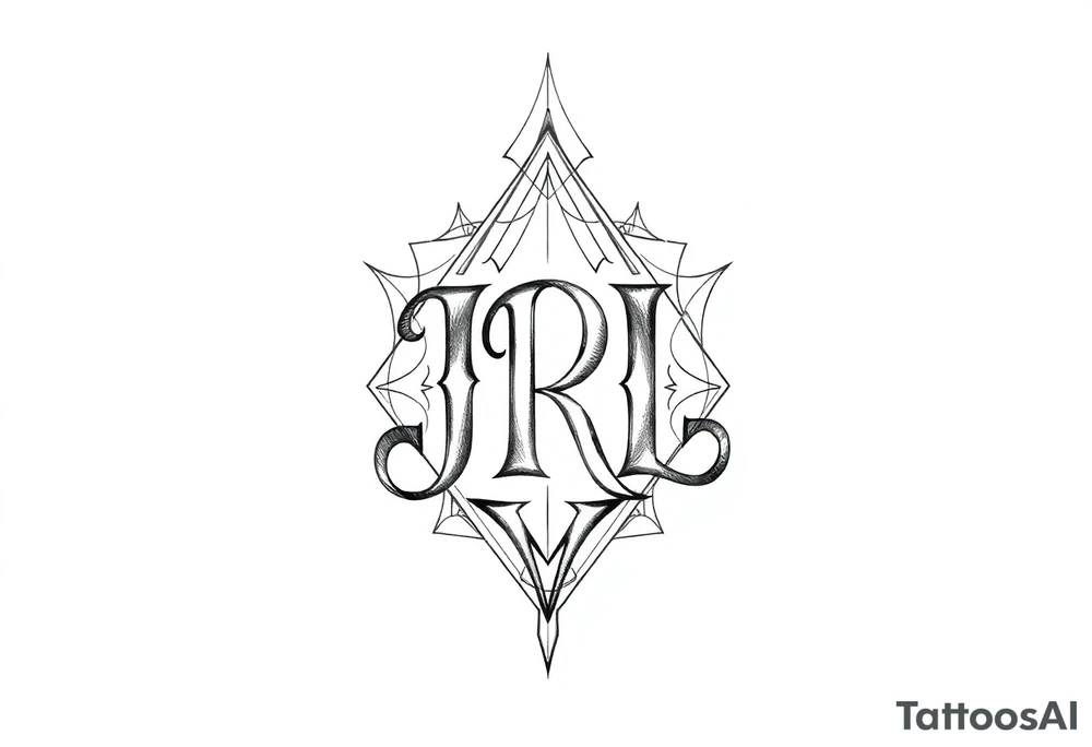 Monogram JRL tattoo idea