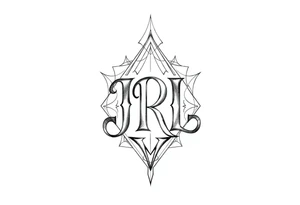 Monogram JRL tattoo idea