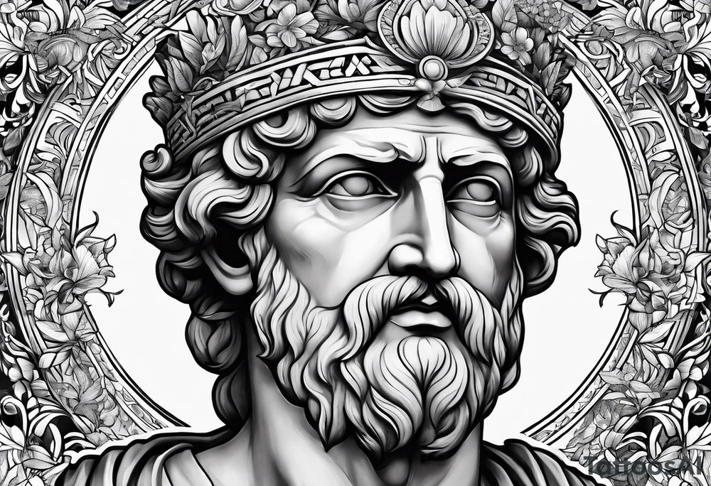 Ancient greek philosopher tattoo idea