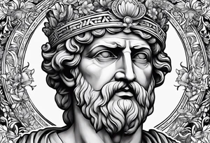 Ancient greek philosopher tattoo idea