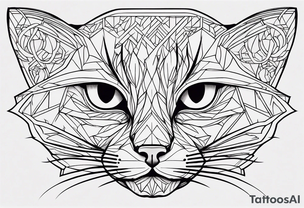 Black Cat tattoo idea