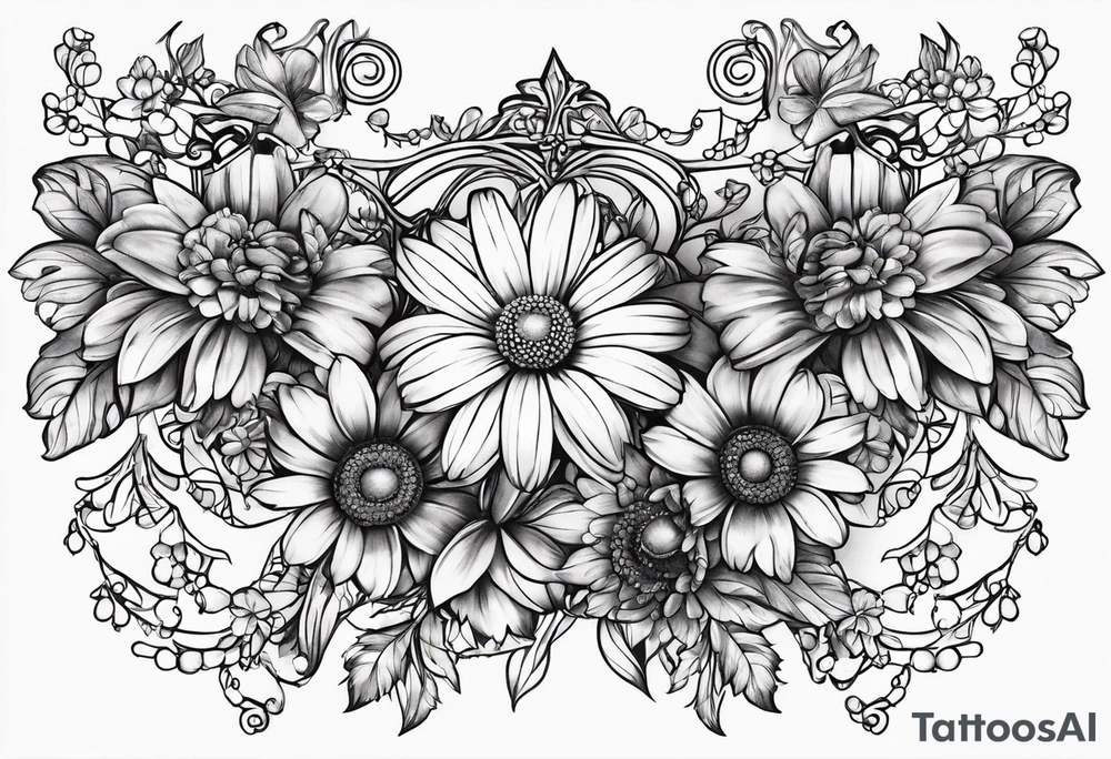 Daisy chain tattoo idea