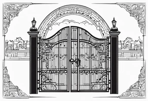 gate vector tattoo idea