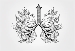 Father and lung tattoo idea