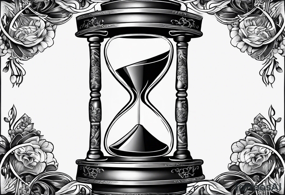 Kaizen Japanese, hour glass to show time is of the essence, veni vidi vici tattoo idea