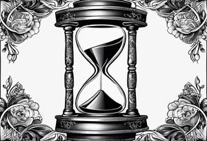 Kaizen Japanese, hour glass to show time is of the essence, veni vidi vici tattoo idea