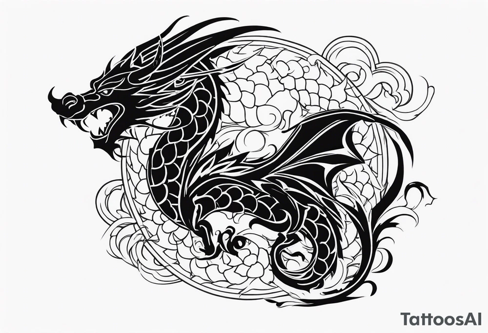 Dragon tattoo idea