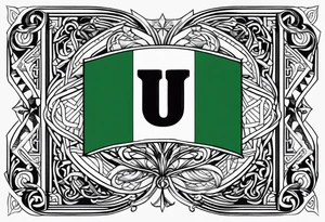 Ireland flag tattoo idea