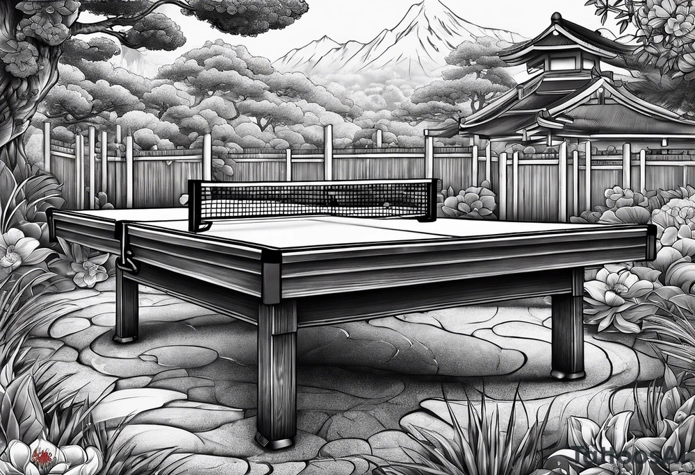 table tennis tattoo idea