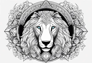 Healing with animals as the symbol tattoo idea
