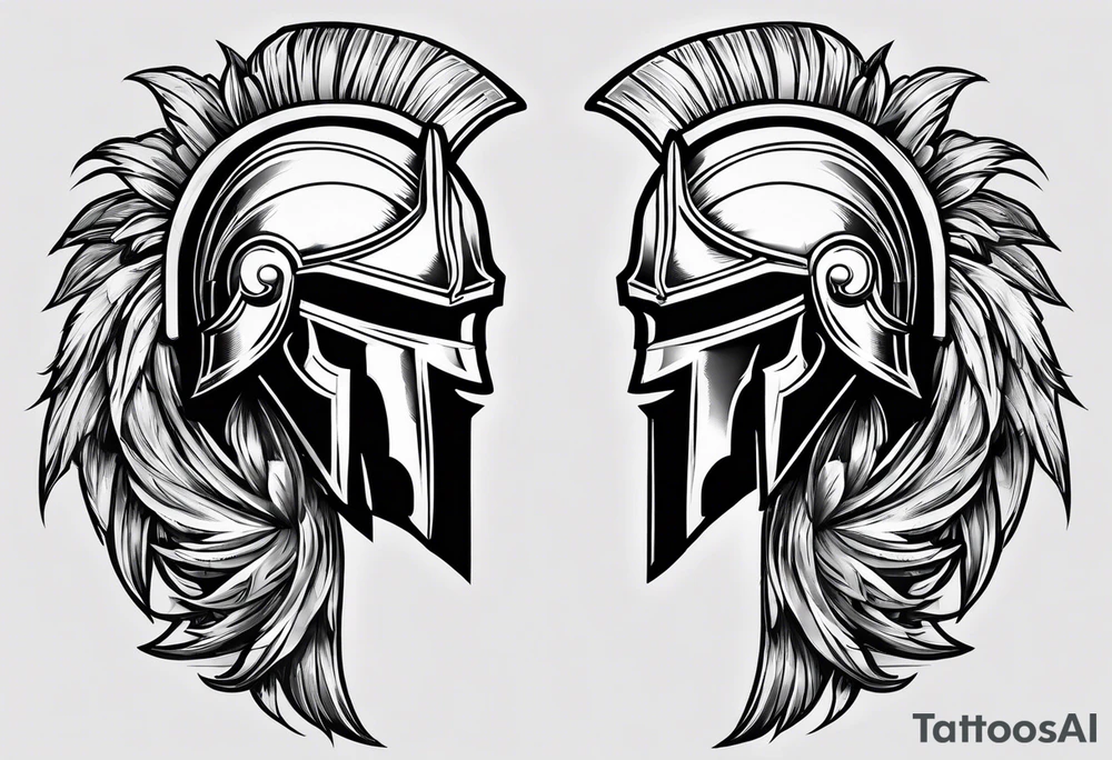 Spartan crest tattoo idea