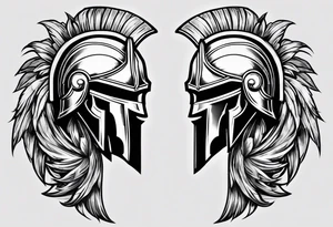 Spartan crest tattoo idea