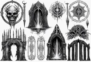 Lord of the rings gate of Moria tattoo idea