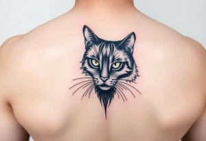 black cat tattoo idea